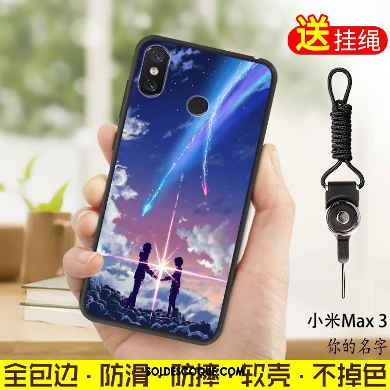 Coque Xiaomi Mi Max 3 Étui Fluide Doux Petit Vert Téléphone Portable Soldes