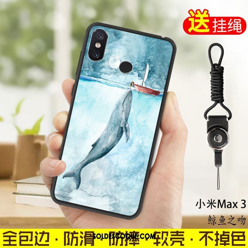 Coque Xiaomi Mi Max 3 Étui Fluide Doux Petit Vert Téléphone Portable Soldes