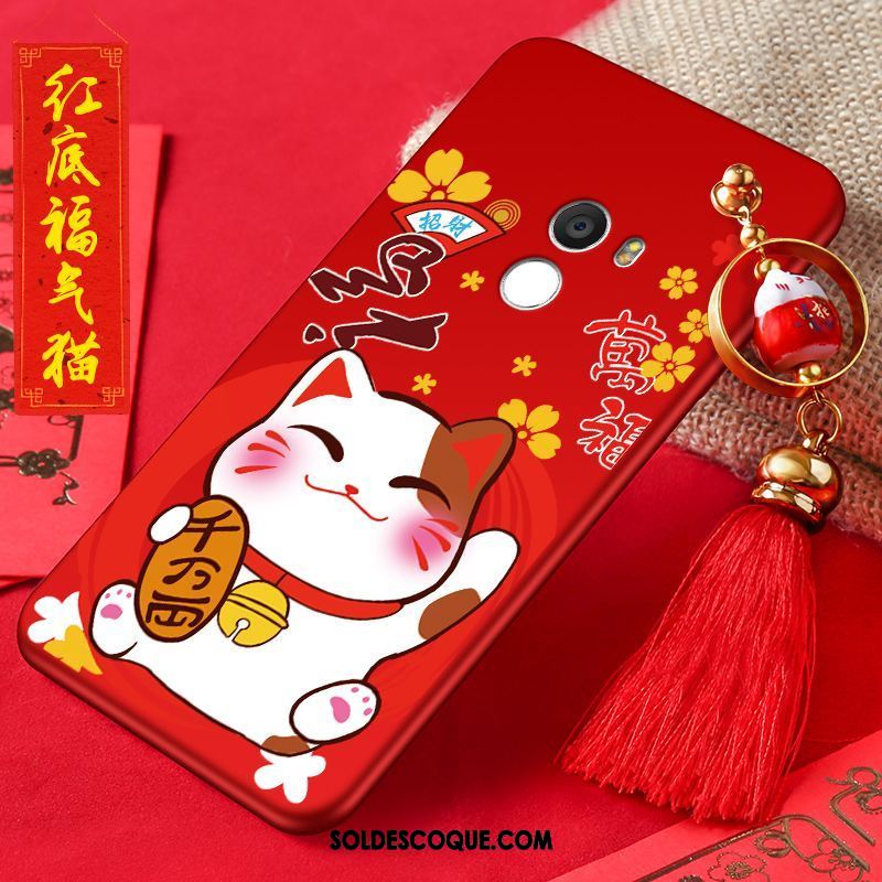 Coque Xiaomi Mi Mix 2 Créatif Incassable Rouge Téléphone Portable Tout Compris Soldes