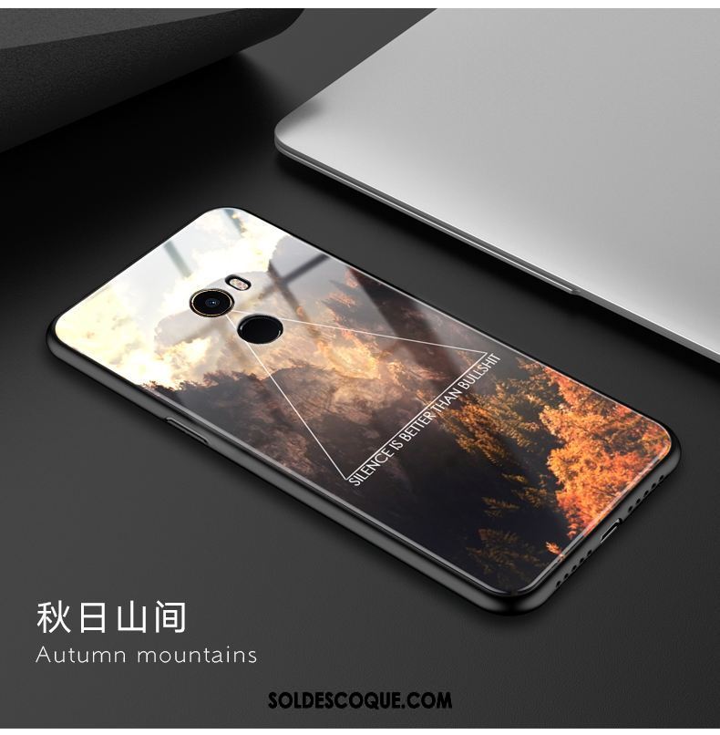 Coque Xiaomi Mi Mix 2 Difficile Noir Étui Créatif Transparent France