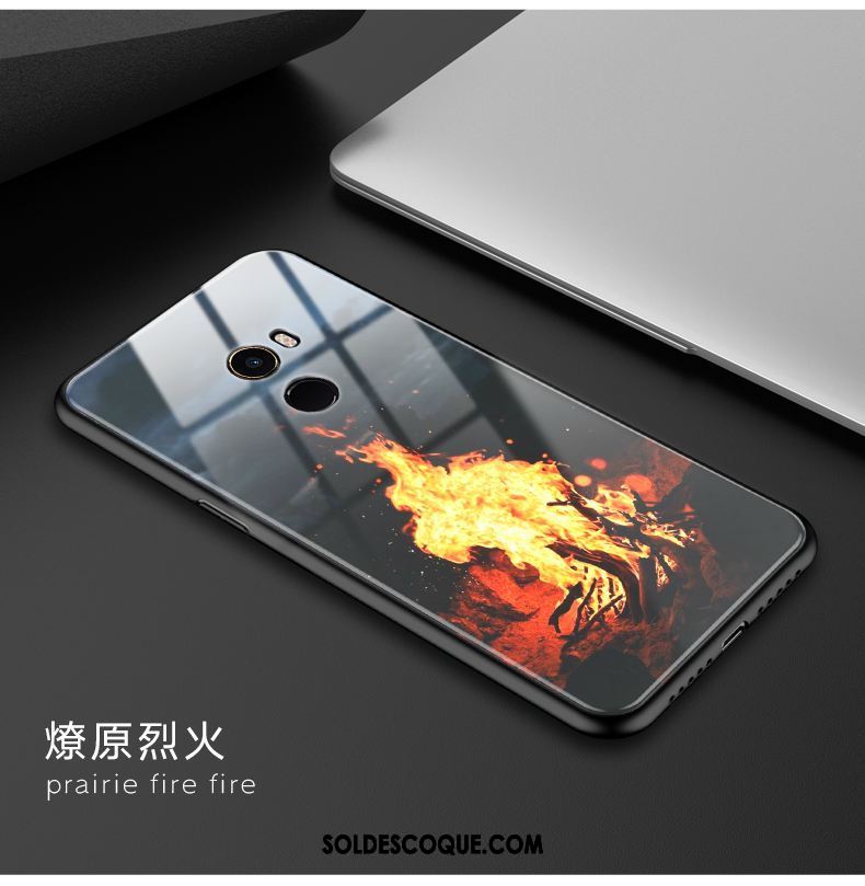 Coque Xiaomi Mi Mix 2 Difficile Noir Étui Créatif Transparent France