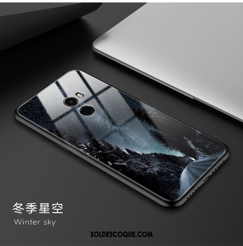 Coque Xiaomi Mi Mix 2 Difficile Noir Étui Créatif Transparent France