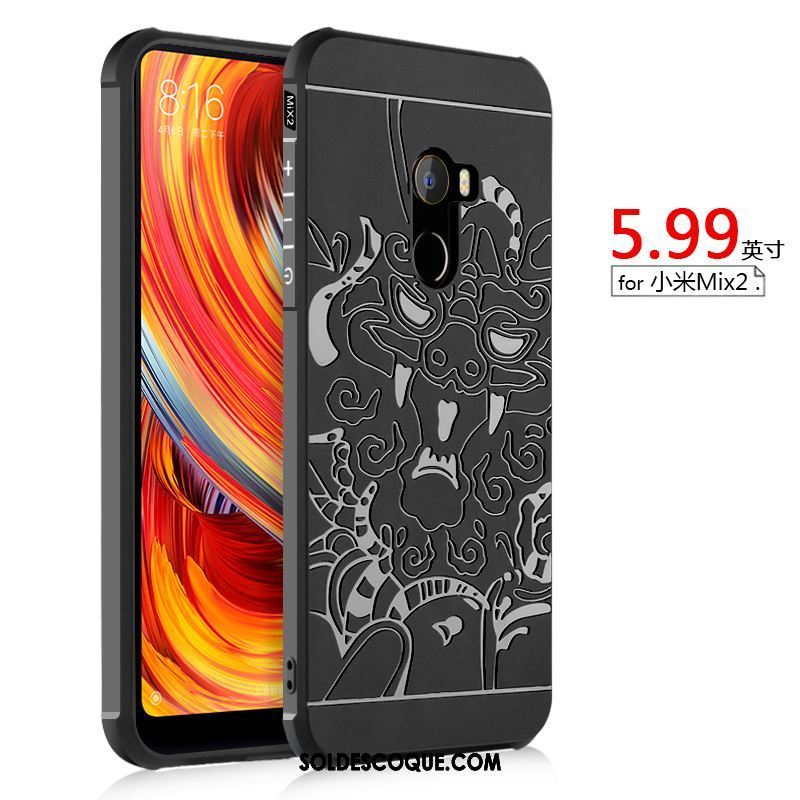 Coque Xiaomi Mi Mix 2 Gaufrage Étui Incassable Tendance Petit Soldes