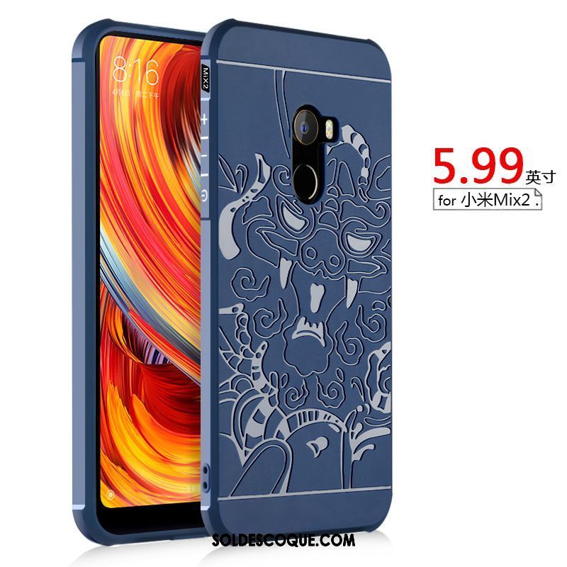 Coque Xiaomi Mi Mix 2 Gaufrage Étui Incassable Tendance Petit Soldes