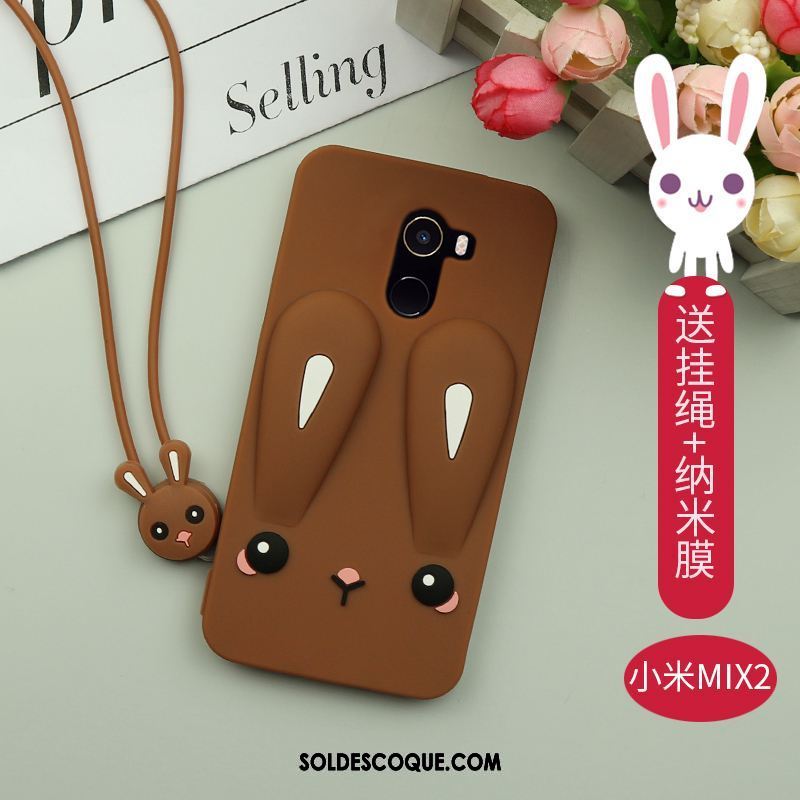 Coque Xiaomi Mi Mix 2 Marque De Tendance Silicone Fluide Doux Incassable Protection En Ligne