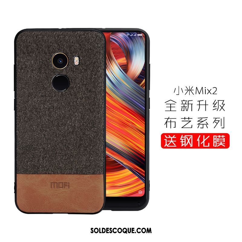 Coque Xiaomi Mi Mix 2 Tissu Protection Fluide Doux Incassable Petit Soldes