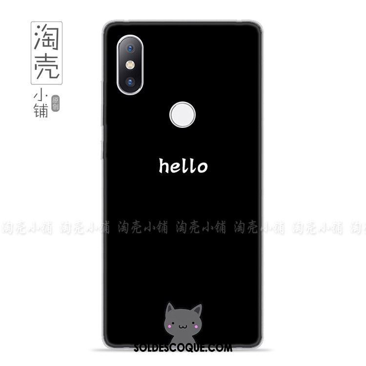 Coque Xiaomi Mi Mix 2s Charmant Amoureux Étui Personnalisé Chat Pas Cher