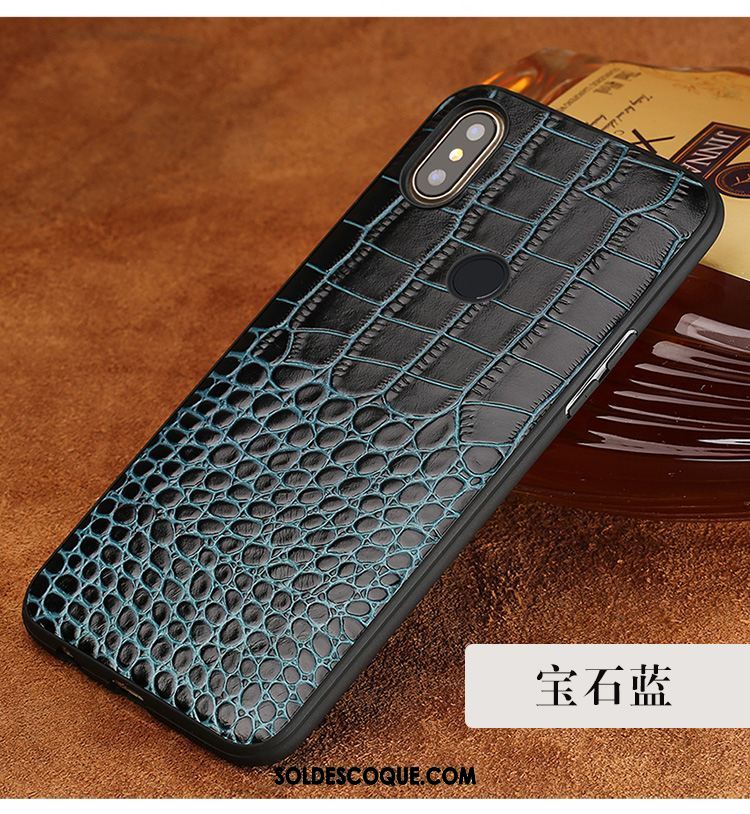 Coque Xiaomi Mi Mix 2s Couvercle Arrière Cuir Véritable Étui Créatif Étui En Cuir En Vente