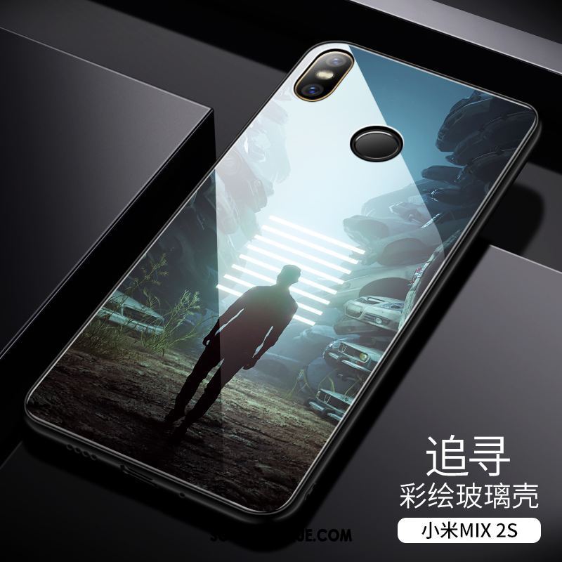 Coque Xiaomi Mi Mix 2s Créatif Tout Compris Téléphone Portable Marque De Tendance Couvercle Arrière En Vente