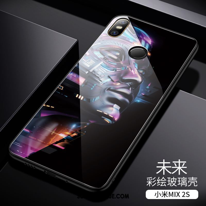 Coque Xiaomi Mi Mix 2s Créatif Tout Compris Téléphone Portable Marque De Tendance Couvercle Arrière En Vente