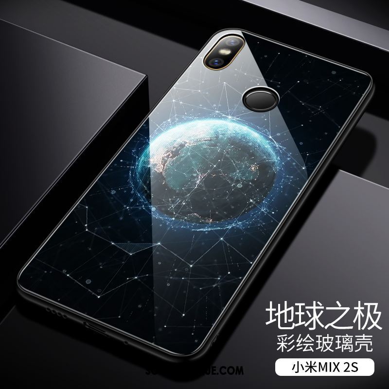 Coque Xiaomi Mi Mix 2s Créatif Tout Compris Téléphone Portable Marque De Tendance Couvercle Arrière En Vente