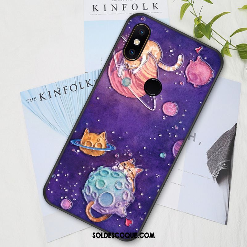 Coque Xiaomi Mi Mix 2s Dessin Animé Charmant Silicone Rose Protection Soldes