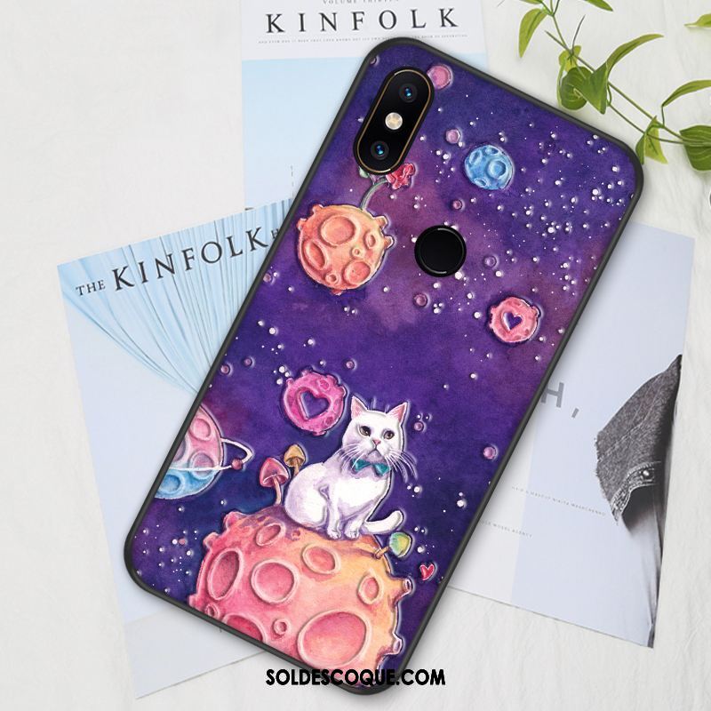 Coque Xiaomi Mi Mix 2s Dessin Animé Charmant Silicone Rose Protection Soldes