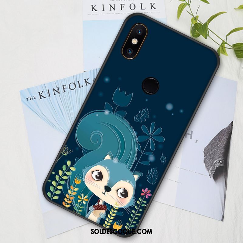 Coque Xiaomi Mi Mix 2s Dessin Animé Charmant Silicone Rose Protection Soldes