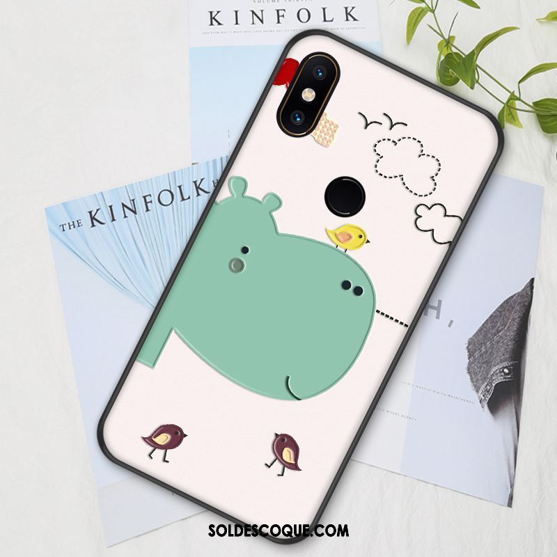 Coque Xiaomi Mi Mix 2s Dessin Animé Charmant Silicone Rose Protection Soldes