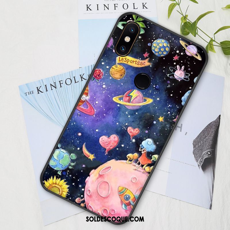 Coque Xiaomi Mi Mix 2s Dessin Animé Charmant Silicone Rose Protection Soldes