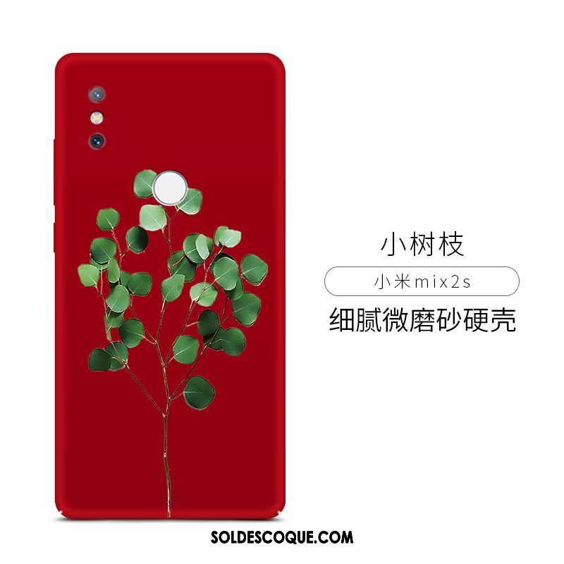 Coque Xiaomi Mi Mix 2s Délavé En Daim Petit Simple Frais Tout Compris Housse Pas Cher