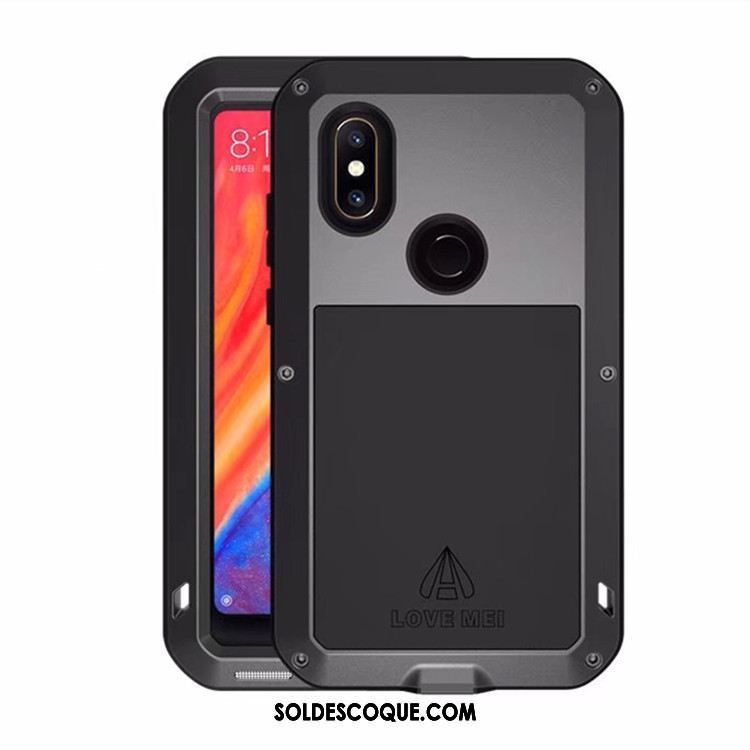 Coque Xiaomi Mi Mix 2s Incassable Jaune Trois Défenses Métal Petit Soldes