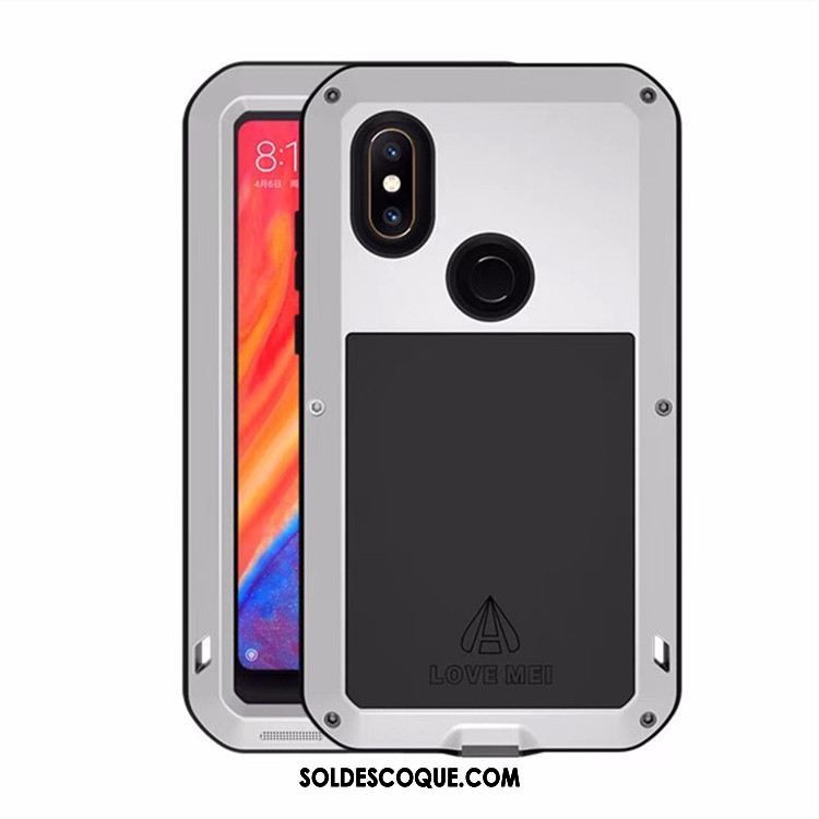 Coque Xiaomi Mi Mix 2s Incassable Jaune Trois Défenses Métal Petit Soldes