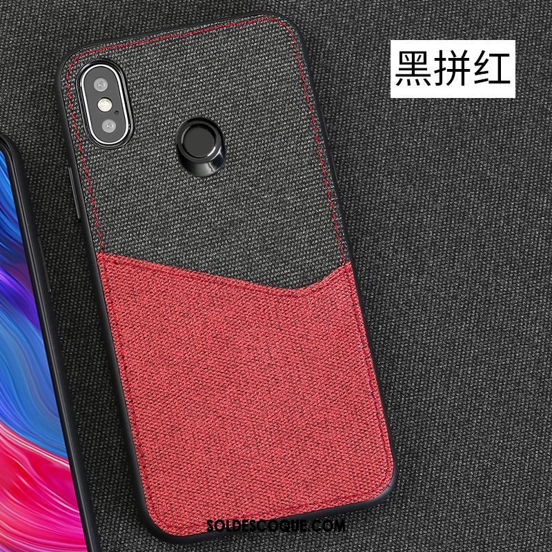 Coque Xiaomi Mi Mix 2s Incassable Modèle Fleurie Protection Tissu Noir Pas Cher