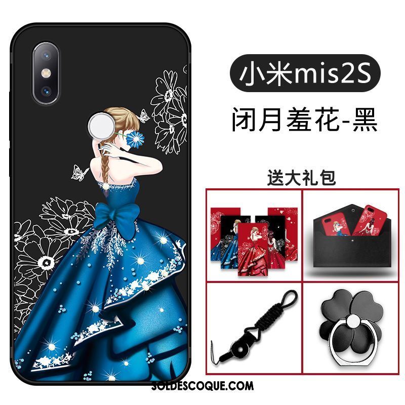 Coque Xiaomi Mi Mix 2s Incassable Très Mince Délavé En Daim Protection Personnalité Housse En Ligne