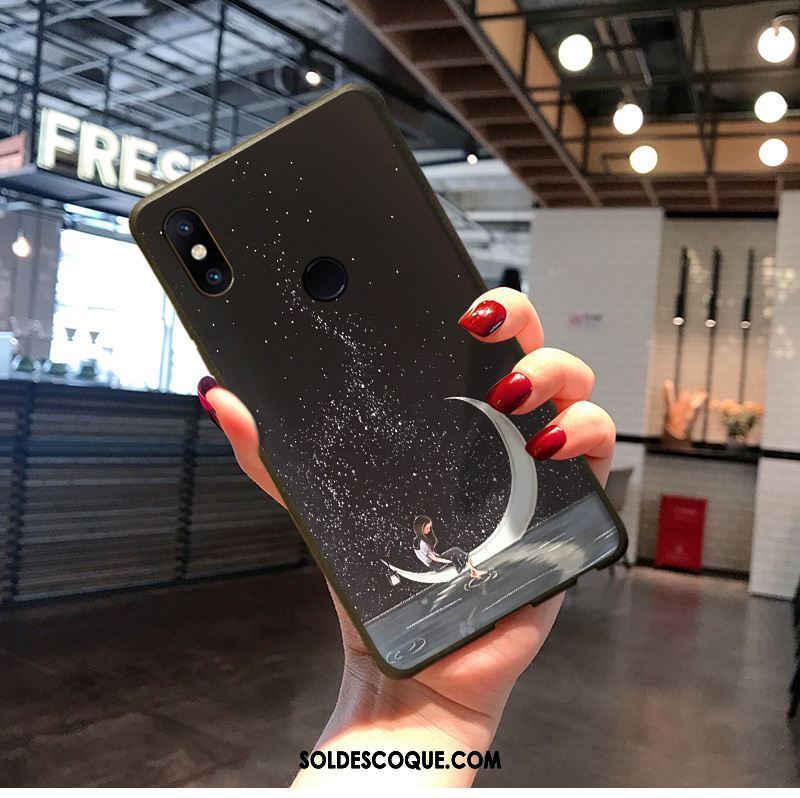 Coque Xiaomi Mi Mix 2s Marque De Tendance Dessin Animé Vert Petit Téléphone Portable Soldes