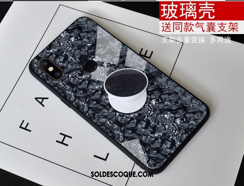 Coque Xiaomi Mi Mix 2s Modèle Fleurie Net Rouge Support Étui Créatif Housse Soldes