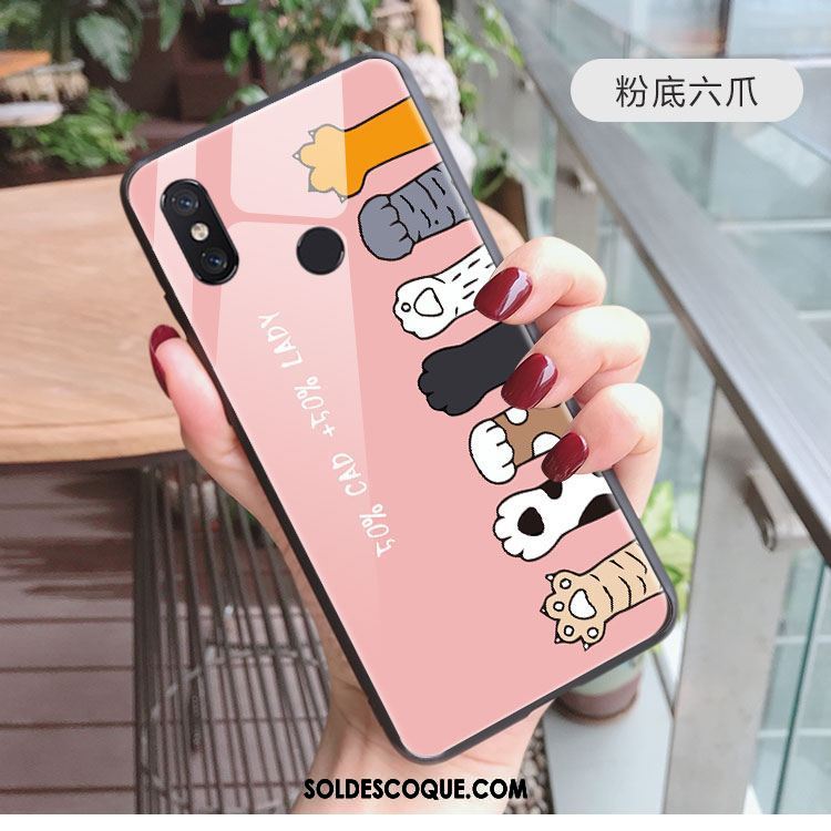 Coque Xiaomi Mi Mix 2s Net Rouge Téléphone Portable Dessin Animé Charmant Petit Soldes
