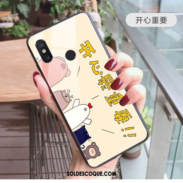 Coque Xiaomi Mi Mix 2s Net Rouge Téléphone Portable Dessin Animé Charmant Petit Soldes