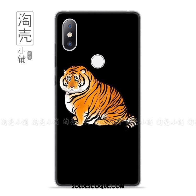 Coque Xiaomi Mi Mix 2s Protection Téléphone Portable Charmant Étui Tigre Housse Soldes