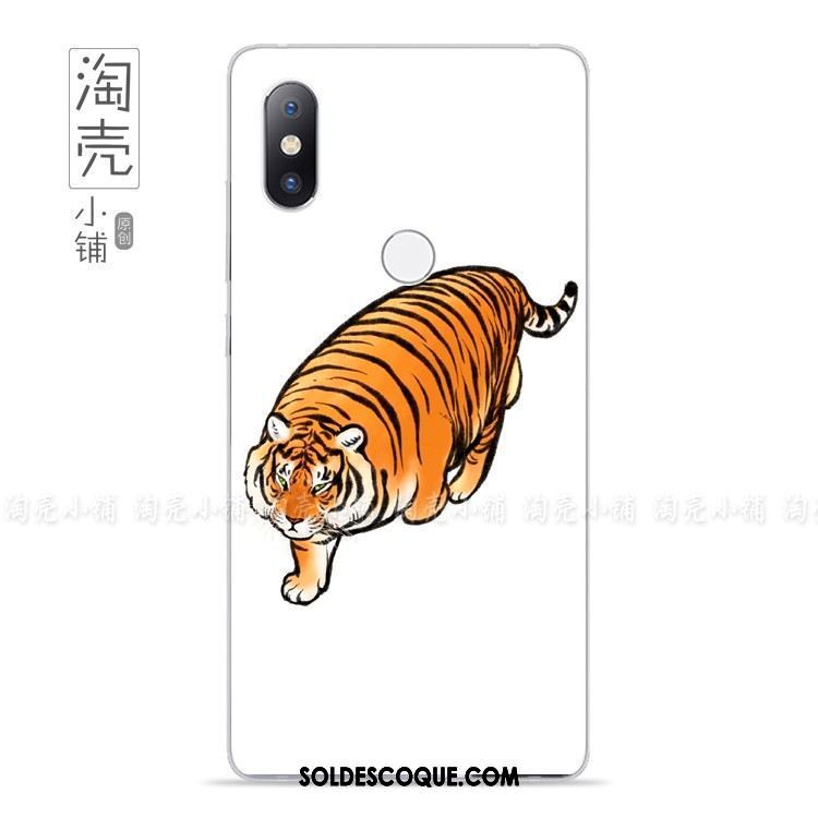 Coque Xiaomi Mi Mix 2s Protection Téléphone Portable Charmant Étui Tigre Housse Soldes