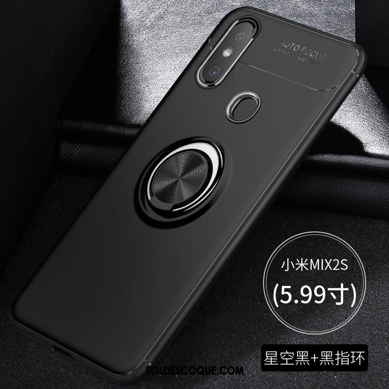 Coque Xiaomi Mi Mix 2s Tendance Protection Délavé En Daim Incassable Rouge Pas Cher