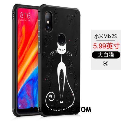 Coque Xiaomi Mi Mix 2s Tout Compris Noir Étui Fluide Doux Téléphone Portable Soldes