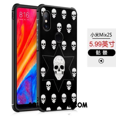 Coque Xiaomi Mi Mix 2s Tout Compris Noir Étui Fluide Doux Téléphone Portable Soldes