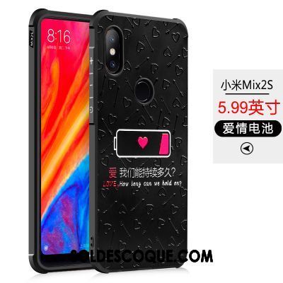 Coque Xiaomi Mi Mix 2s Tout Compris Noir Étui Fluide Doux Téléphone Portable Soldes