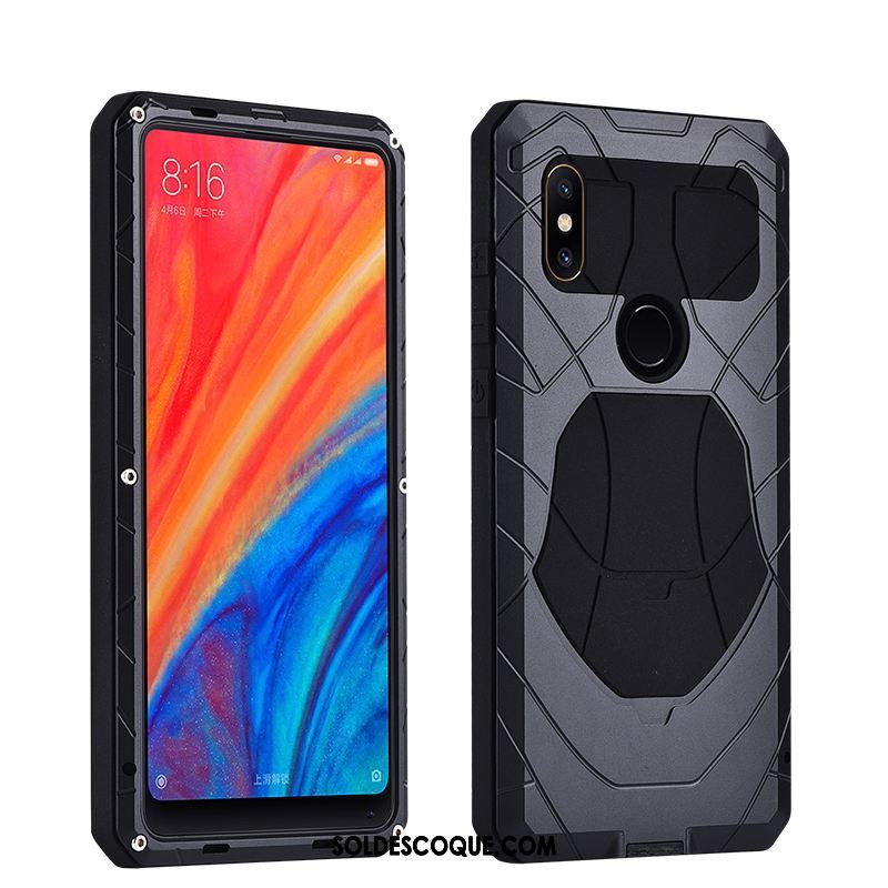 Coque Xiaomi Mi Mix 2s Téléphone Portable Incassable Tout Compris Étui Métal Housse Pas Cher