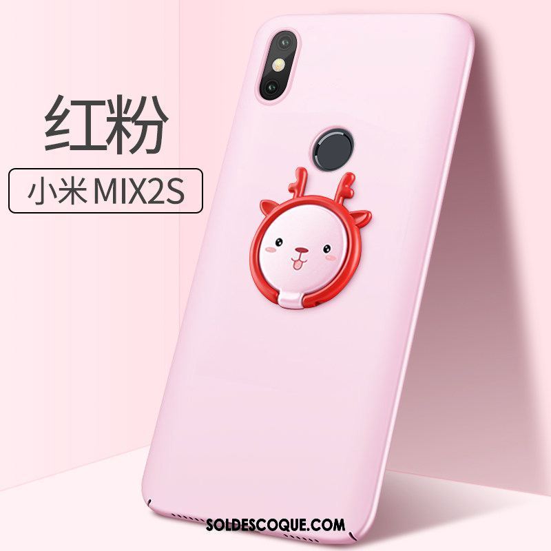 Coque Xiaomi Mi Mix 2s Téléphone Portable Net Rouge Charmant Incassable Tout Compris Pas Cher