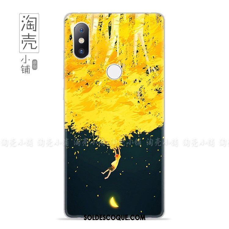 Coque Xiaomi Mi Mix 2s Univers Créatif Petit Protection Bleu Marin Housse Pas Cher