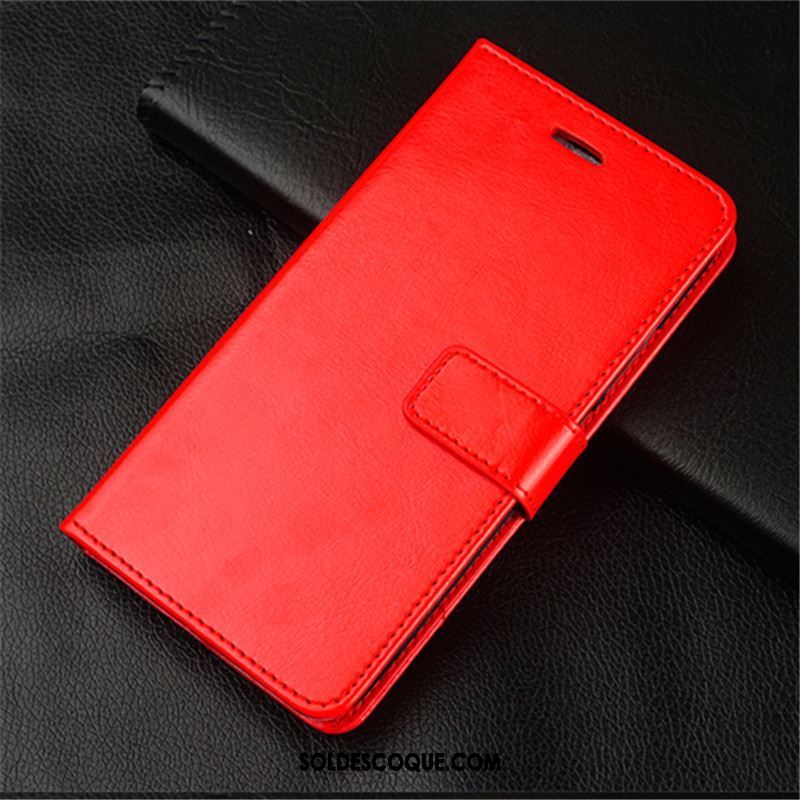 Coque Xiaomi Mi Mix 2s Étui En Cuir Clamshell Protection Cuir Véritable Rouge Soldes