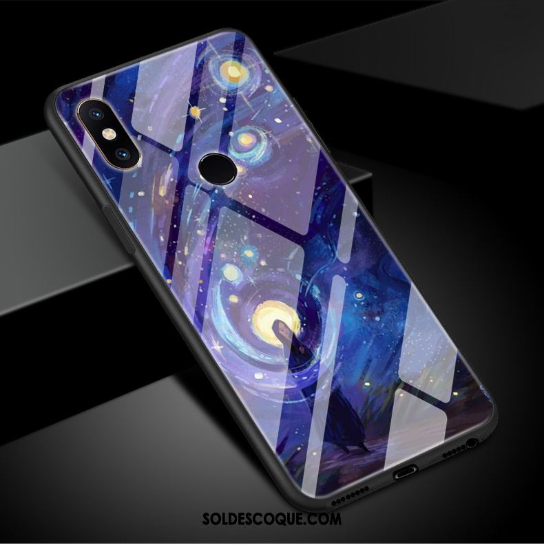 Coque Xiaomi Mi Mix 3 Art Verre Trempé Protection Étui Téléphone Portable En Ligne