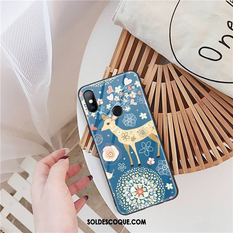 Coque Xiaomi Mi Mix 3 Dessin Animé Incassable Verre Téléphone Portable Marque De Tendance En Ligne