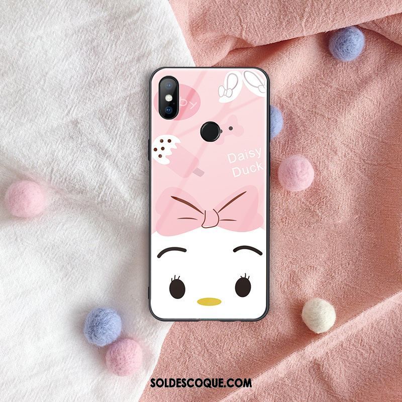 Coque Xiaomi Mi Mix 3 Dessin Animé Incassable Verre Téléphone Portable Marque De Tendance En Ligne