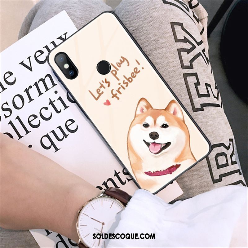 Coque Xiaomi Mi Mix 3 Dessin Animé Incassable Verre Téléphone Portable Marque De Tendance En Ligne