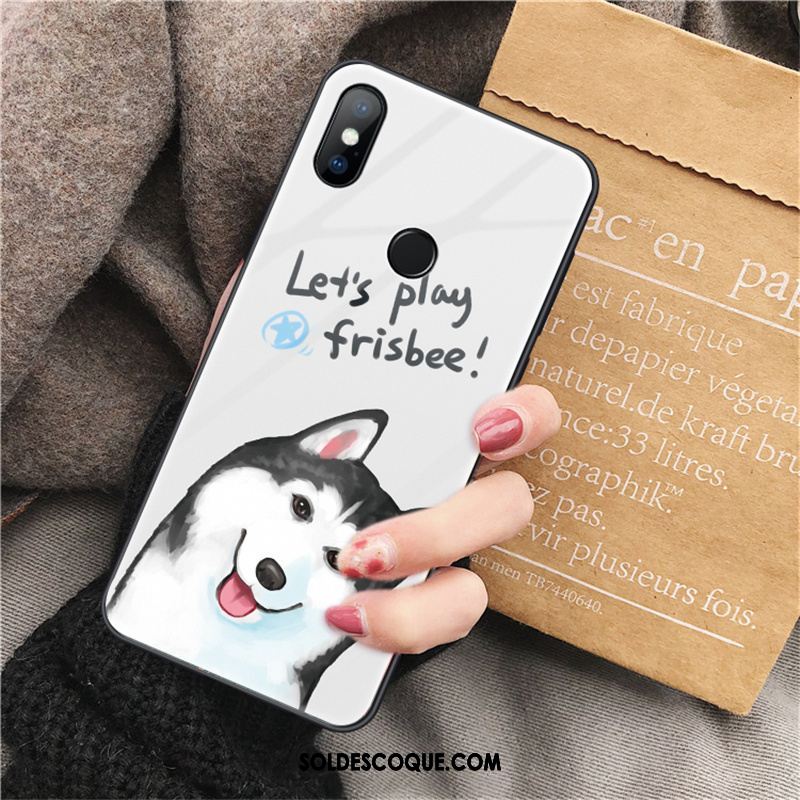 Coque Xiaomi Mi Mix 3 Dessin Animé Incassable Verre Téléphone Portable Marque De Tendance En Ligne