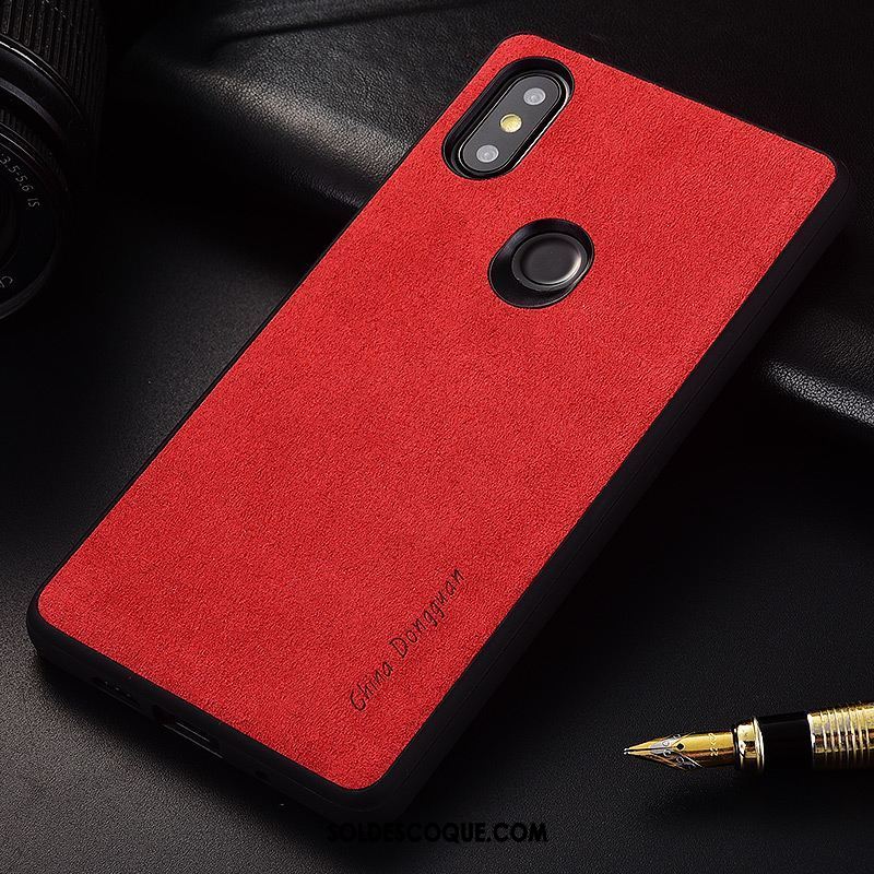 Coque Xiaomi Mi Mix 3 Incassable Rouge Téléphone Portable Couvercle Arrière Ultra Pas Cher