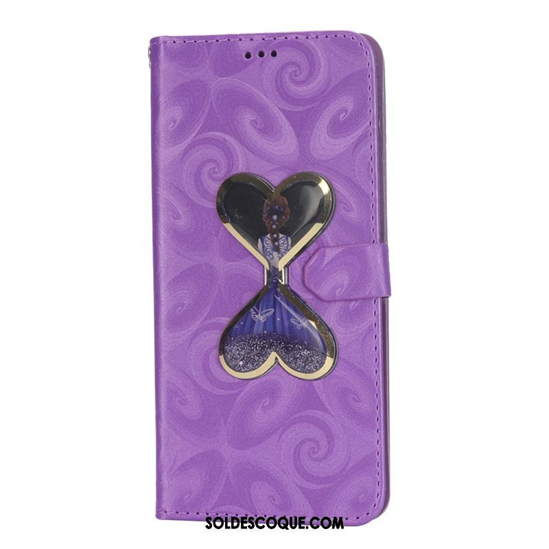 Coque Xiaomi Mi Mix 3 Incassable Étui Violet Téléphone Portable Carte Pas Cher