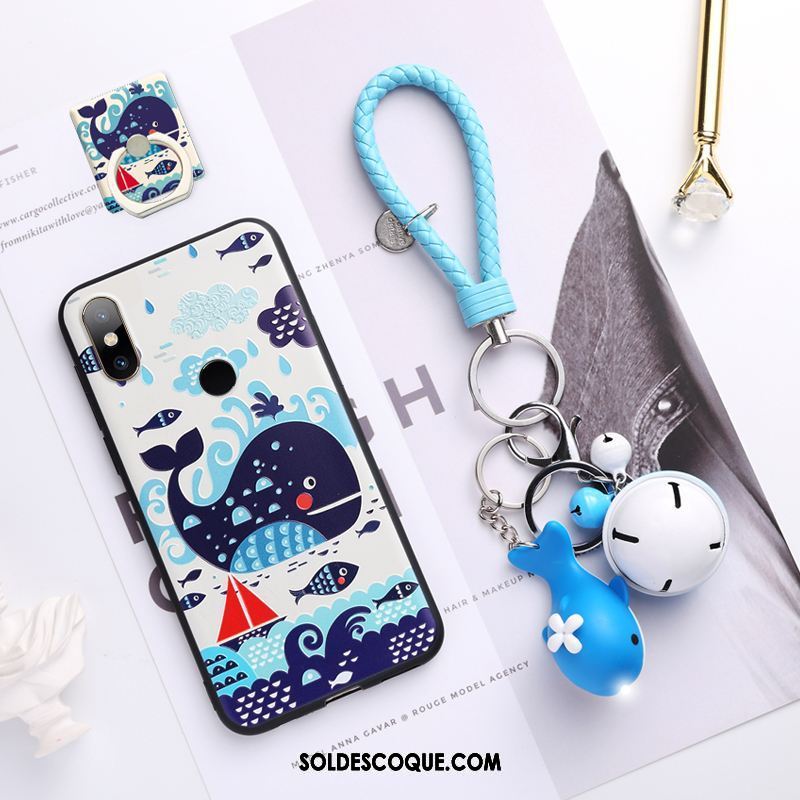 Coque Xiaomi Mi Mix 3 Marque De Tendance Silicone Incassable Dessin Animé Jaune Pas Cher