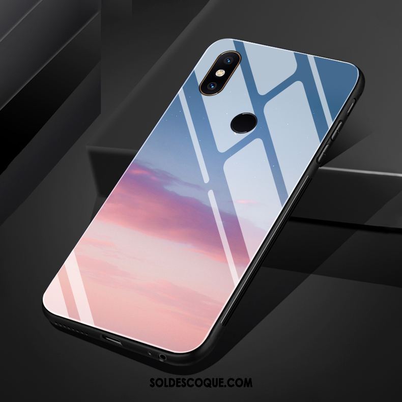 Coque Xiaomi Mi Mix 3 Soirée Rose Simple Frais Étui Soldes