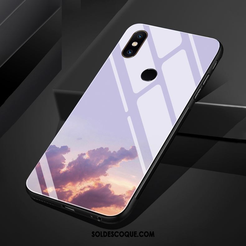 Coque Xiaomi Mi Mix 3 Soirée Rose Simple Frais Étui Soldes