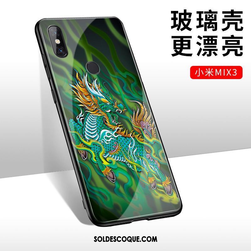 Coque Xiaomi Mi Mix 3 Tout Compris Incassable Tendance Téléphone Portable Vert Soldes